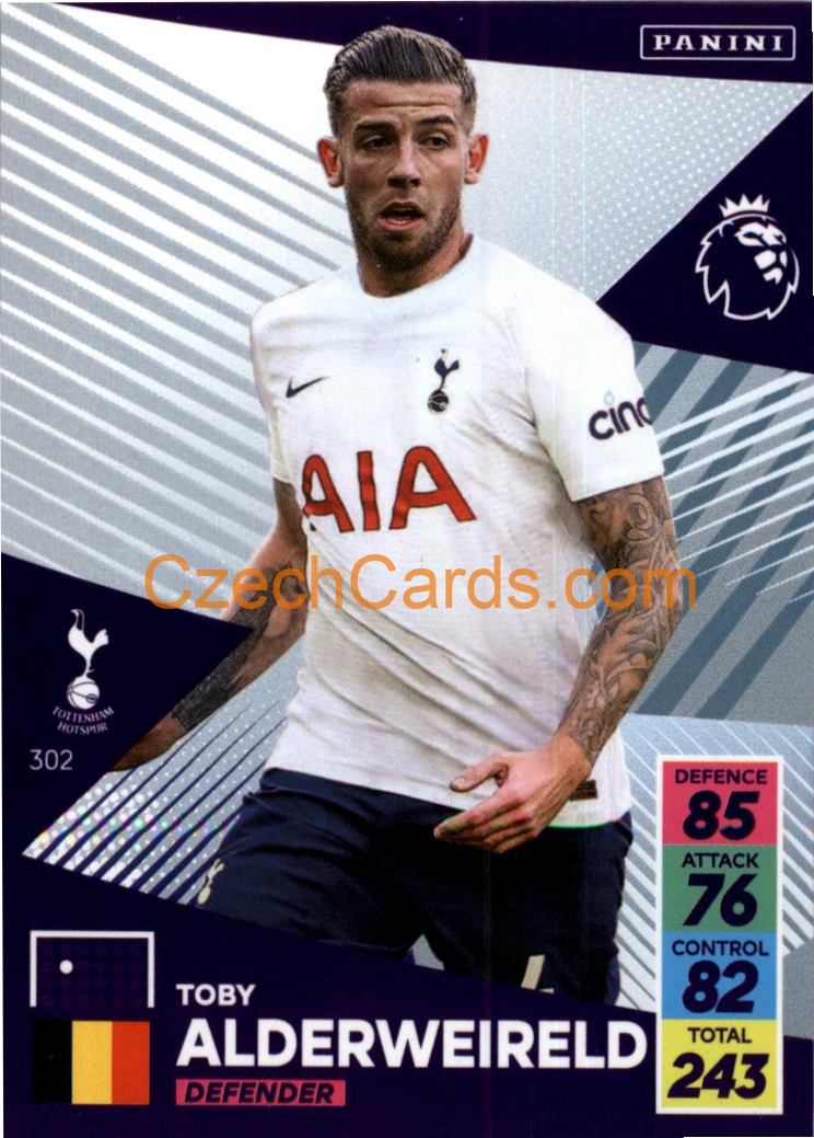 Toby Alderweireld 2021/22 Panini Adrenalyn EPL #302