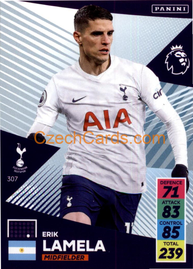 Erik Lamela 2021/22 Panini Adrenalyn EPL #307
