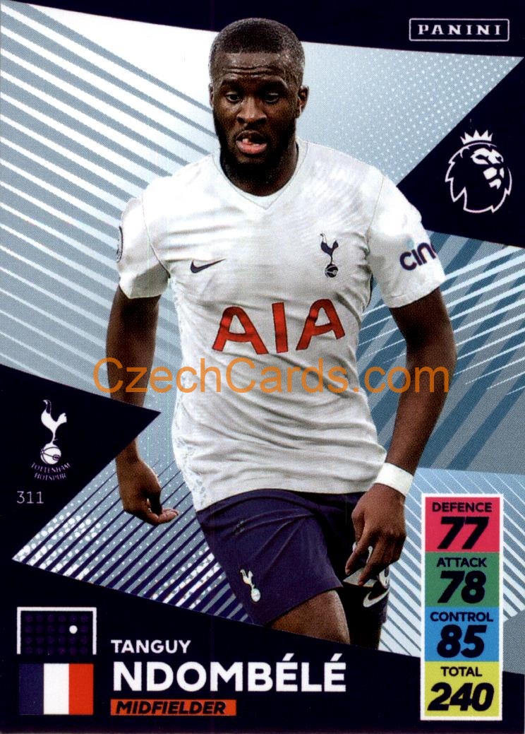 Tanguy Ndombélé 2021/22 Panini Adrenalyn EPL #311