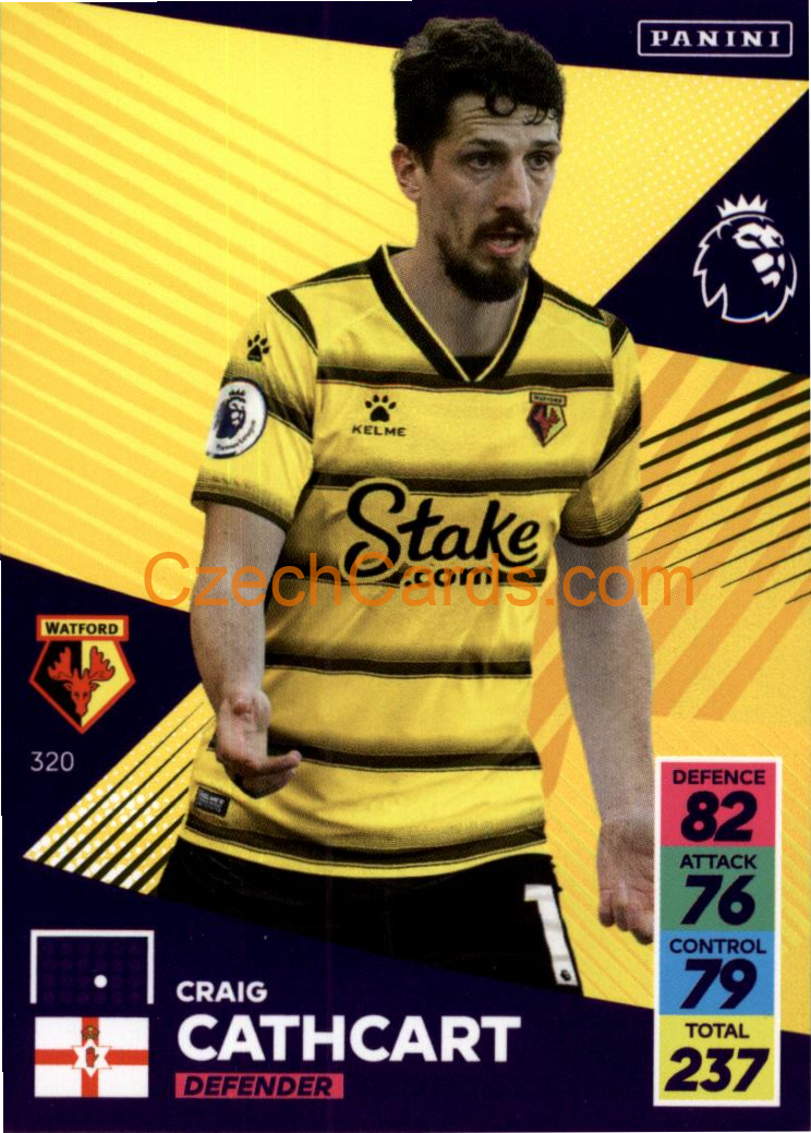 Craig Cathcart 2021/22 Panini Adrenalyn EPL #320