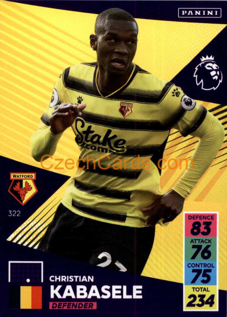 Christian Kabasele 2021/22 Panini Adrenalyn EPL #322