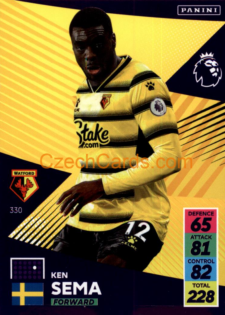 Ken Sema 2021/22 Panini Adrenalyn EPL #330