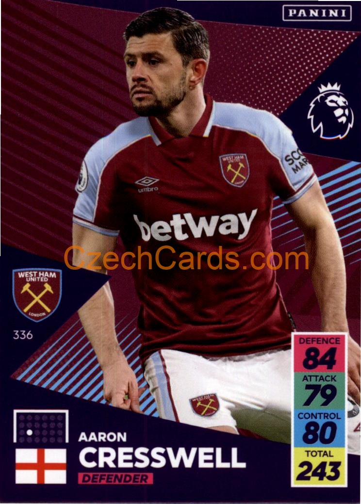 Aaron Cresswell 2021/22 Panini Adrenalyn EPL #336