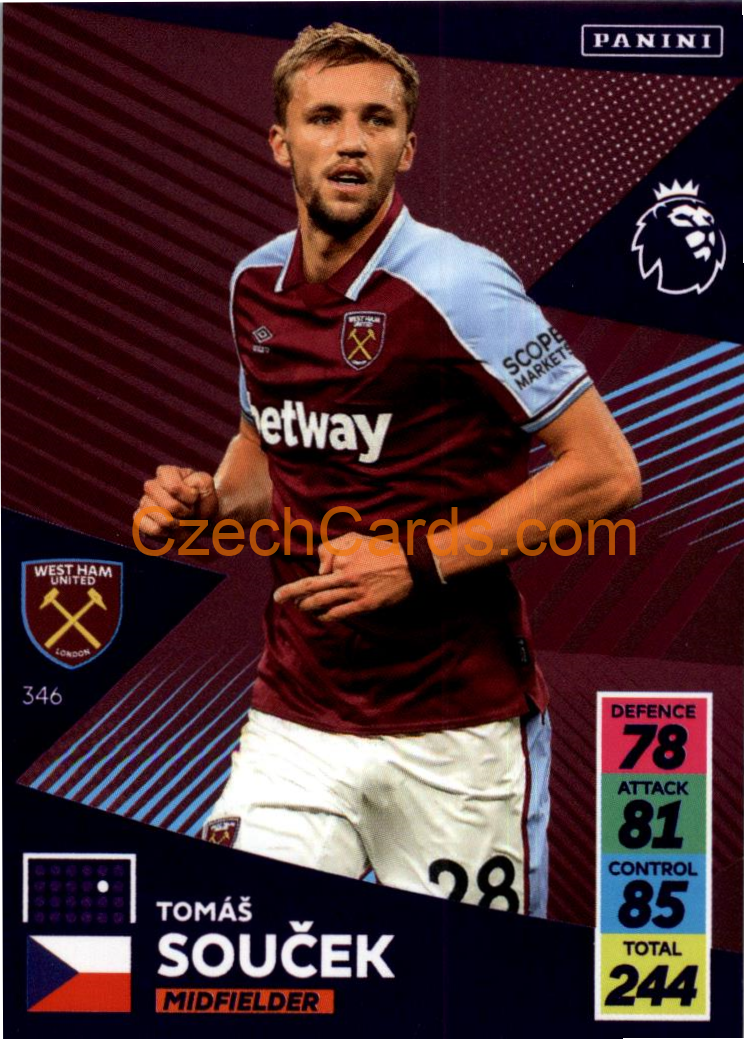 Tomáš Souček 2021/22 Panini Adrenalyn EPL #346