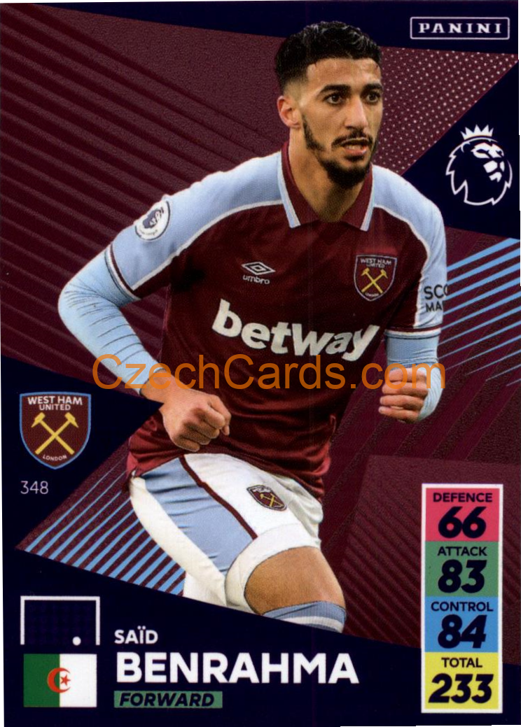 Saïd Benrahma 2021/22 Panini Adrenalyn EPL #348