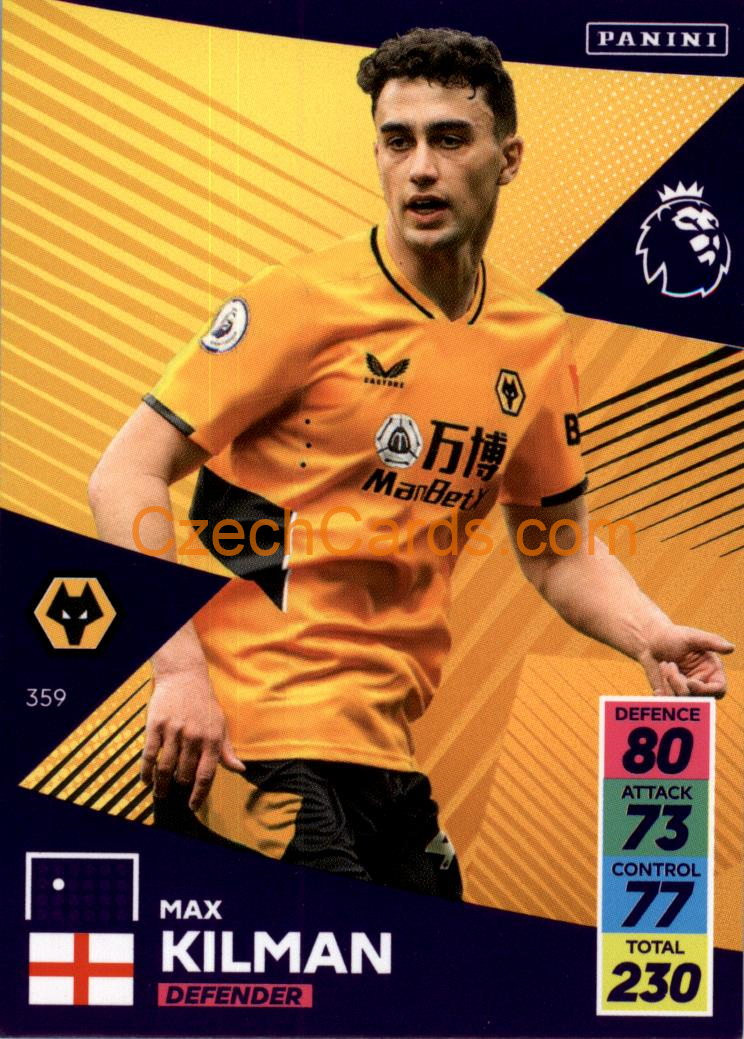 Max Kilman 2021/22 Panini Adrenalyn EPL #359