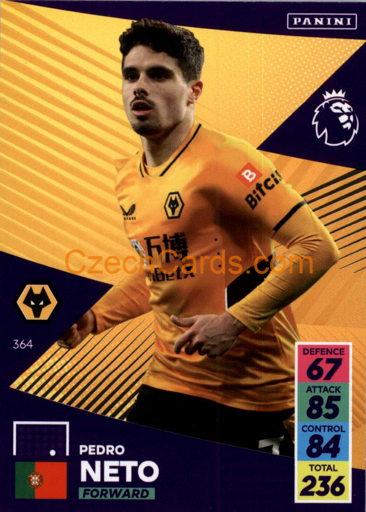 Pedro Neto 2021/22 Panini Adrenalyn EPL #364