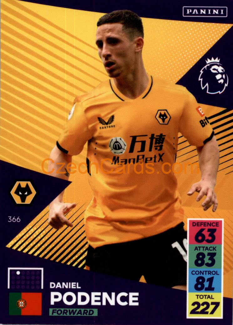 Daniel Podence 2021/22 Panini Adrenalyn EPL #366