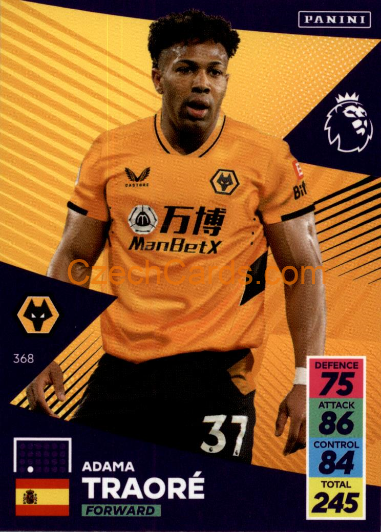 Adama Traoré 2021/22 Panini Adrenalyn EPL #368