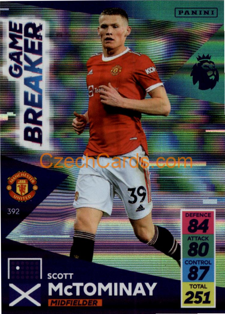 Scott McTominay 2021/22 Panini Adrenalyn EPL Game Breaker #392