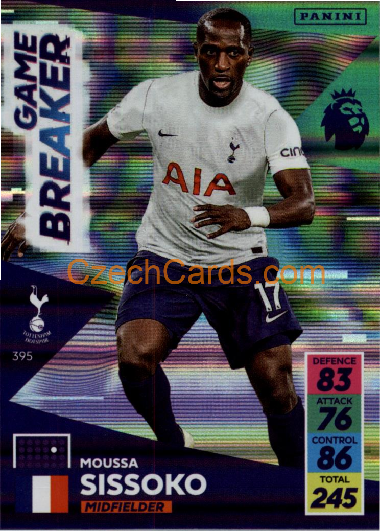 Moussa Sissoko 2021/22 Panini Adrenalyn EPL Game Breaker #395