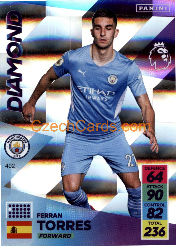 Ferran Torres 2021/22 Panini Adrenalyn EPL Diamond #402