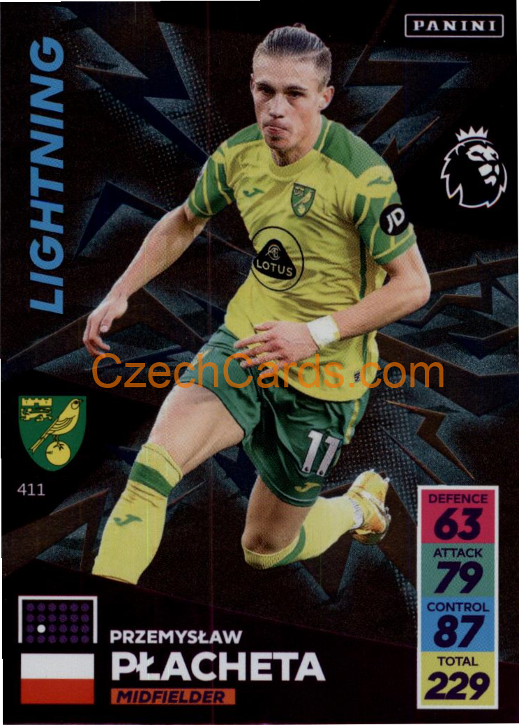 Przemyslaw Placheta 2021/22 Panini Adrenalyn EPL Lightning #411