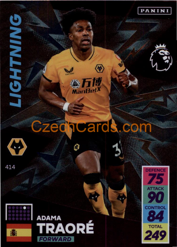 Adama Traoré 2021/22 Panini Adrenalyn EPL Lightning #414