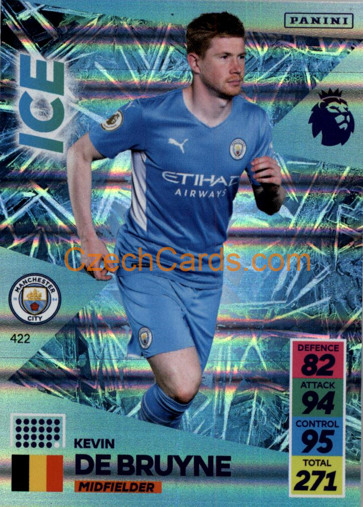 Kevin De Bruyne 2021/22 Panini Adrenalyn EPL Ice #422