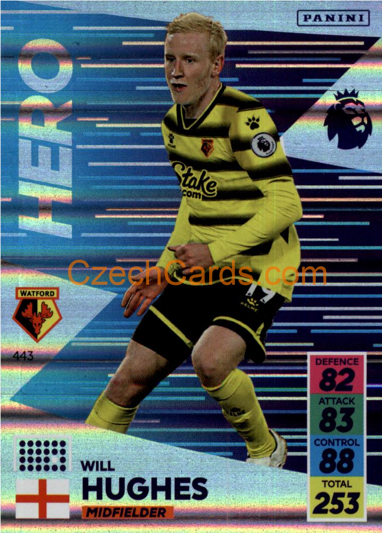 Will Hughes 2021/22 Panini Adrenalyn EPL Ice #443