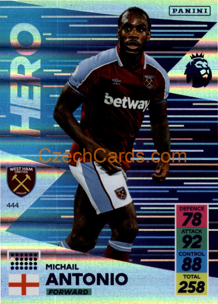 Michail Antonio 2021/22 Panini Adrenalyn EPL Ice #444