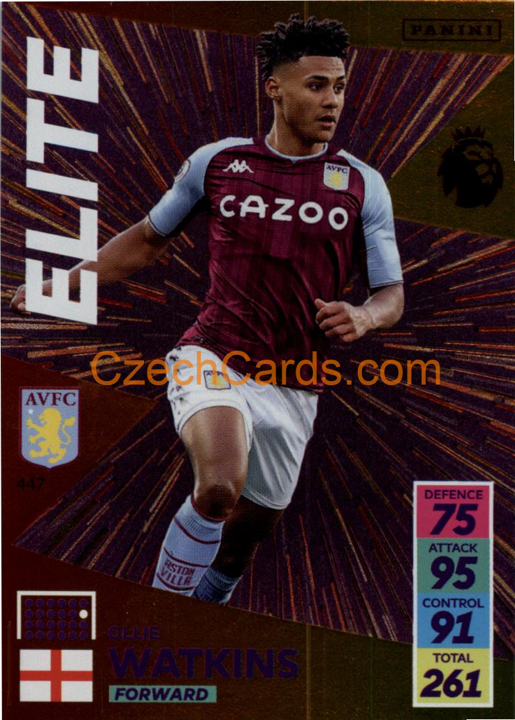 Ollie Watkins 2021/22 Panini Adrenalyn EPL Elite #447