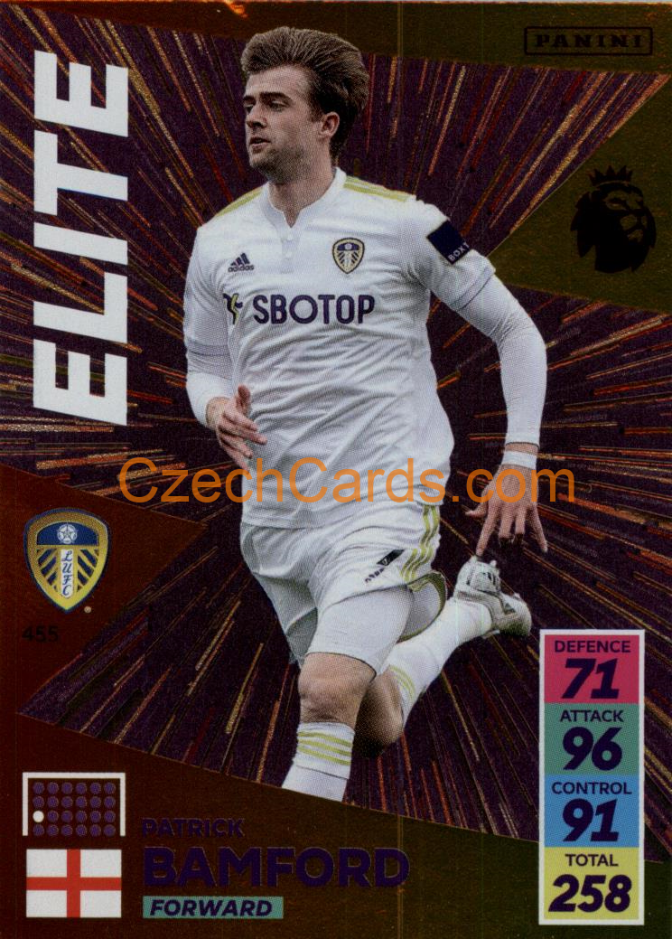 Patrick Bamford 2021/22 Panini Adrenalyn EPL Elite #455