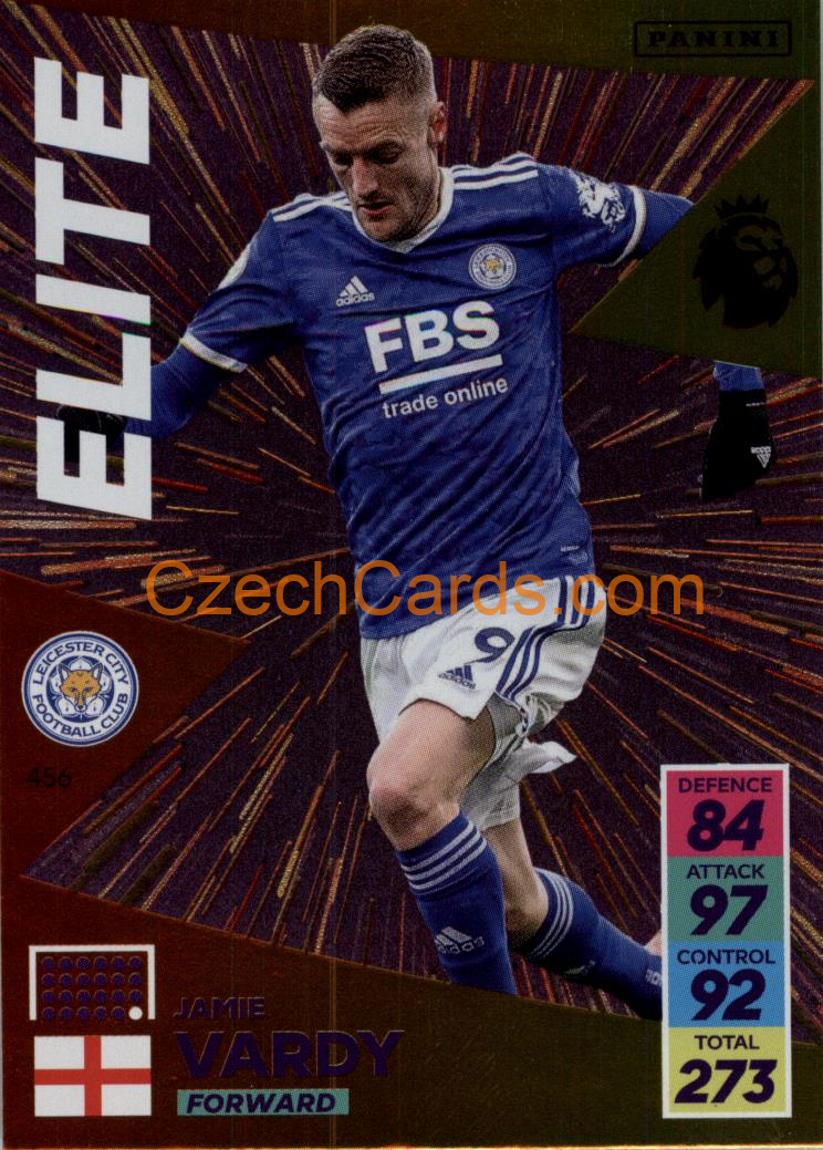 Jamie Vardy 2021/22 Panini Adrenalyn EPL Elite #456
