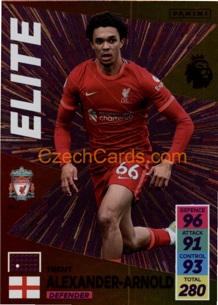 Trent Alexander-Arnold 2021/22 Panini Adrenalyn EPL Elite #457