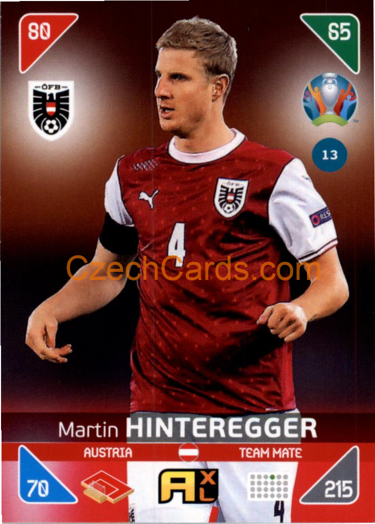 Martin Hinteregger 2020 Panini EURO Adrenalyn Kick Off #13