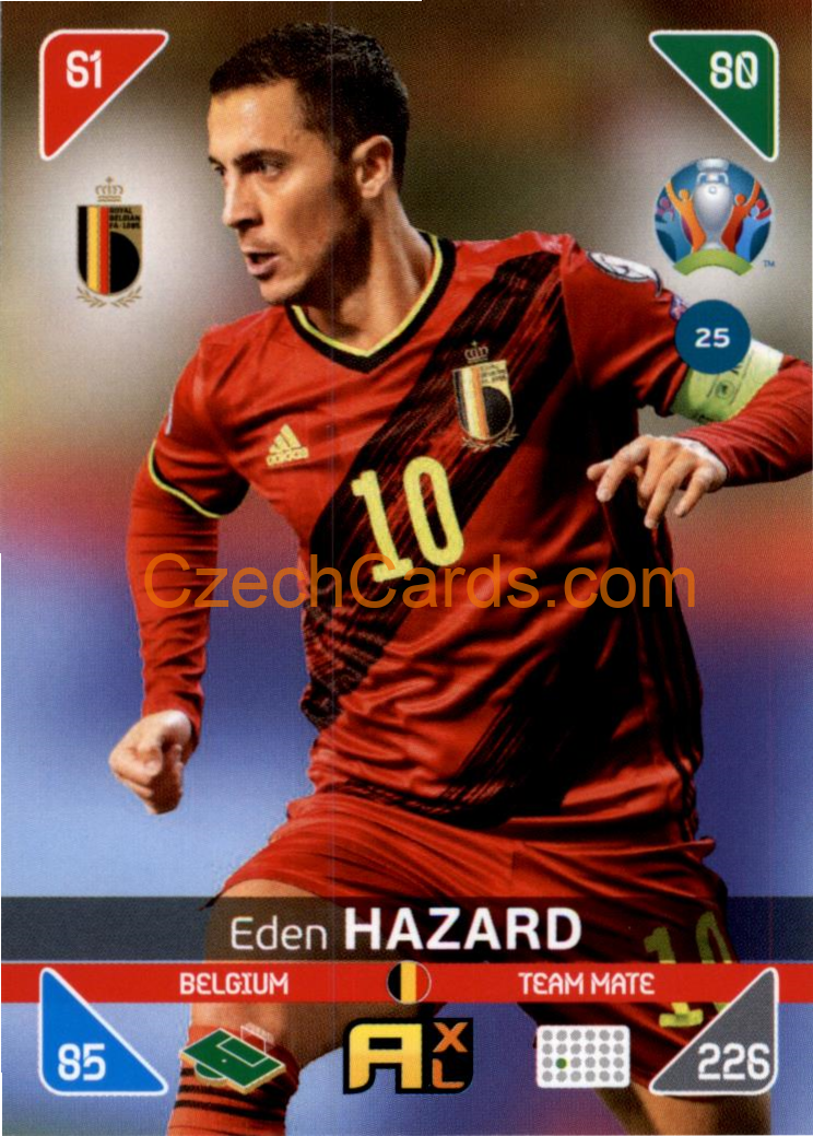 Eden Hazard 2020 Panini EURO Adrenalyn Kick Off #25