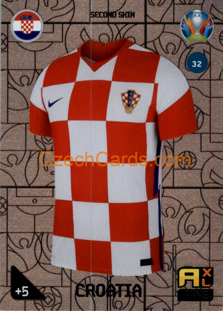 Second Skin (Croatia) 2020 Panini EURO Adrenalyn Kick Off #32