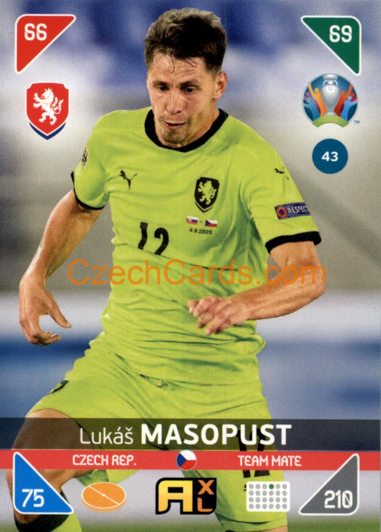 Lukáš Masopust 2020 Panini EURO Adrenalyn Kick Off #43