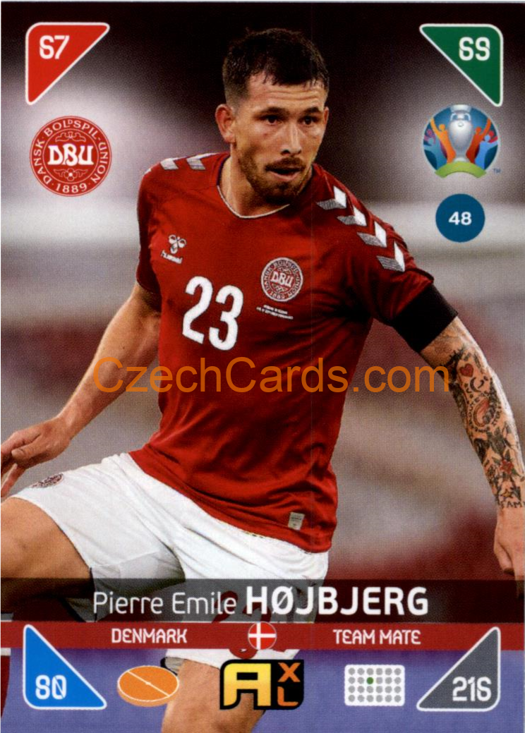 Pierre-Emile Hojbjerg 2020 Panini EURO Adrenalyn Kick Off #48