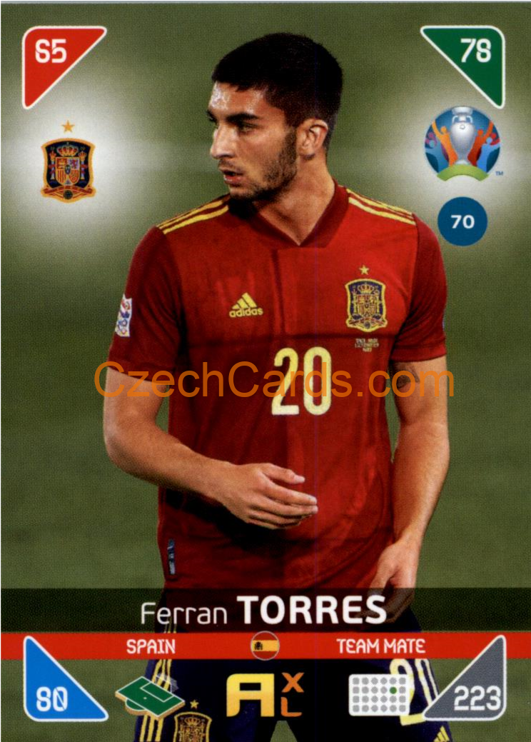 Ferrán Torres 2020 Panini EURO Adrenalyn Kick Off #70