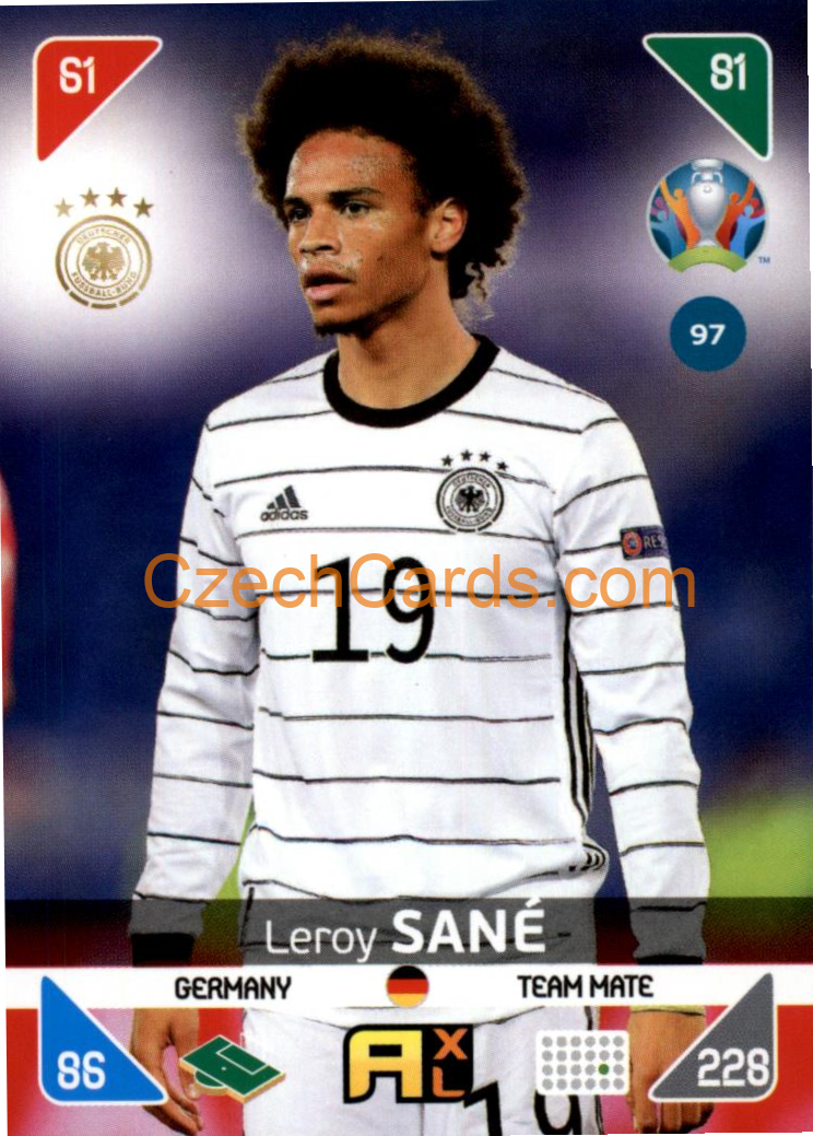 Leroy Sané 2020 Panini EURO Adrenalyn Kick Off #97