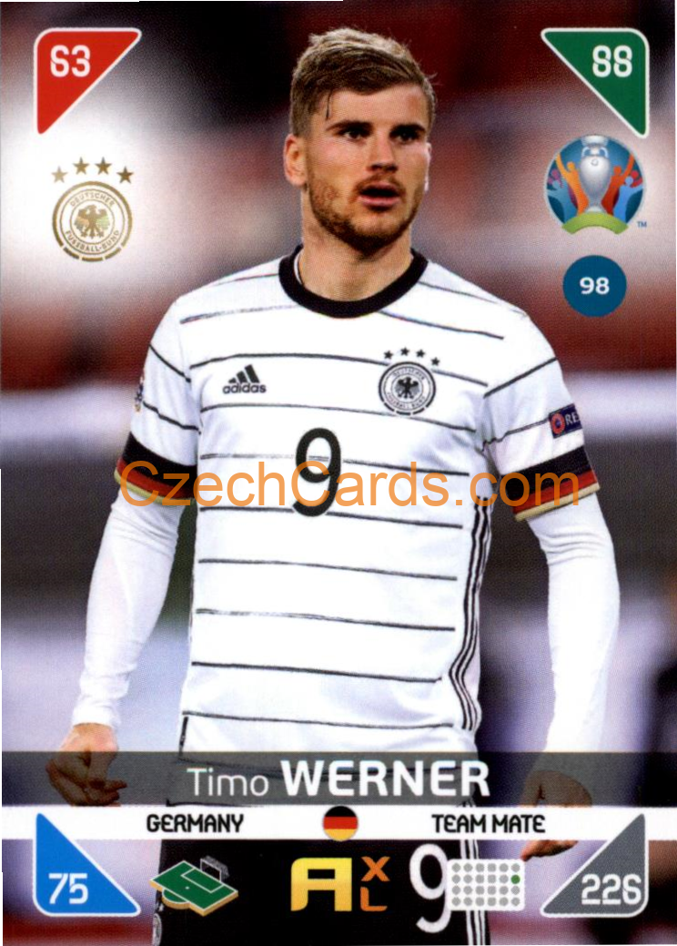 Timo Werner 2020 Panini EURO Adrenalyn Kick Off #98
