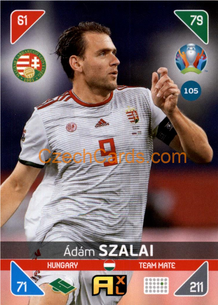 Ádám Szalai 2020 Panini EURO Adrenalyn Kick Off #105