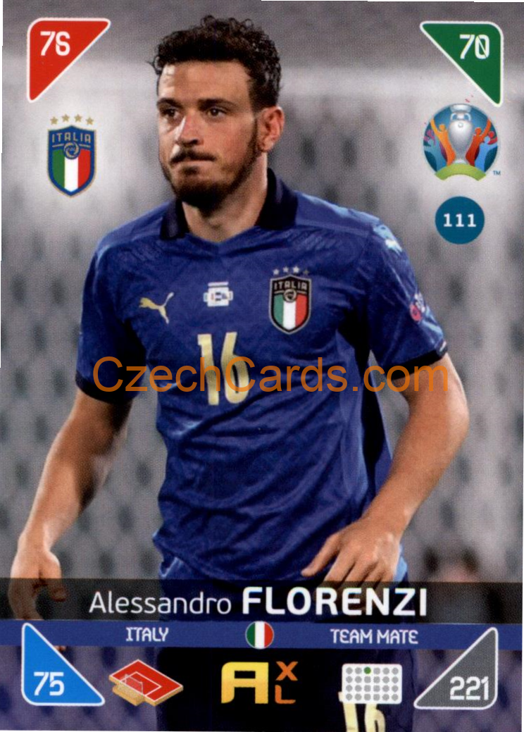 Alessandro Florenzi 2020 Panini EURO Adrenalyn Kick Off #111