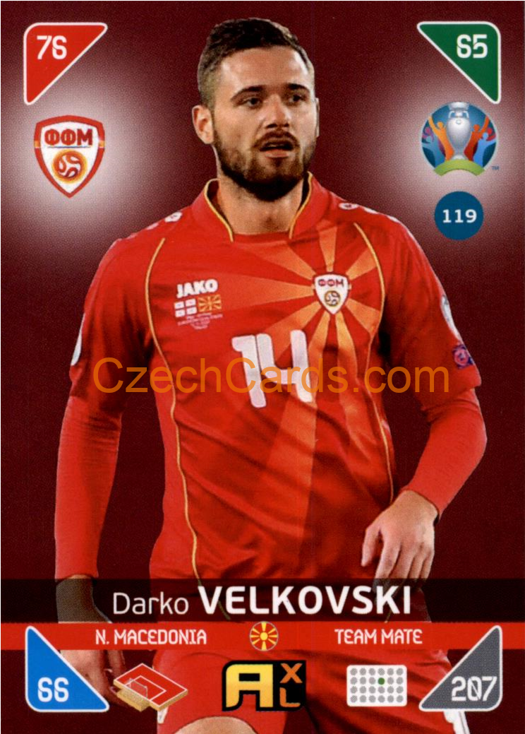 Darko Velkovski 2020 Panini EURO Adrenalyn Kick Off #119