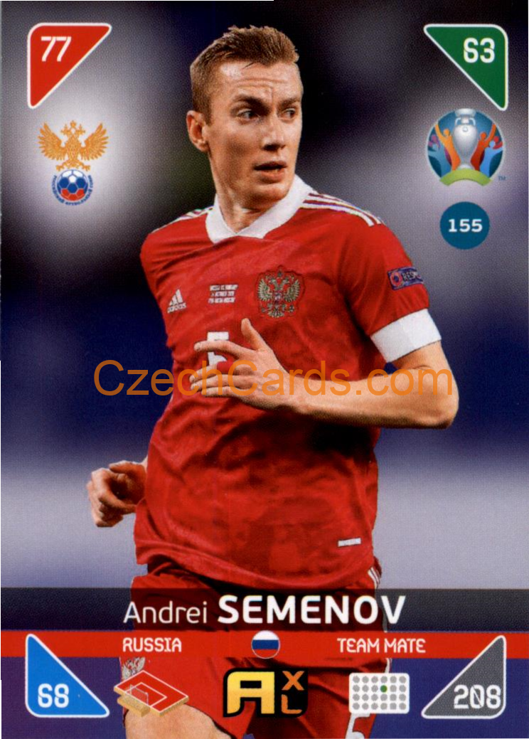 Andrei Semenov 2020 Panini EURO Adrenalyn Kick Off #155