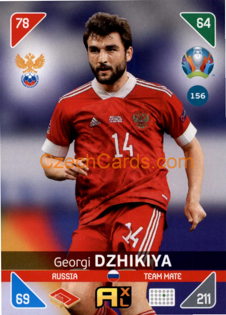 Georgi Dzhikiya 2020 Panini EURO Adrenalyn Kick Off #156