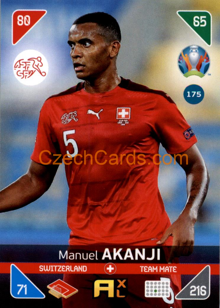 Manuel Akanji 2020 Panini EURO Adrenalyn Kick Off #175