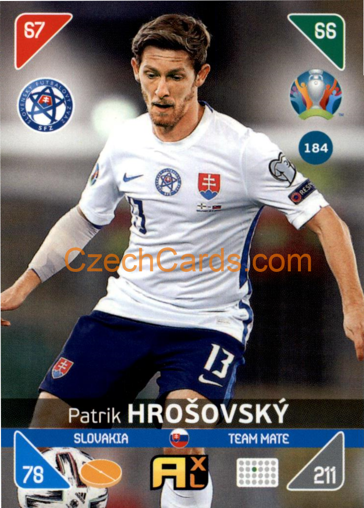 Patrik Hrošovský 2020 Panini EURO Adrenalyn Kick Off #184