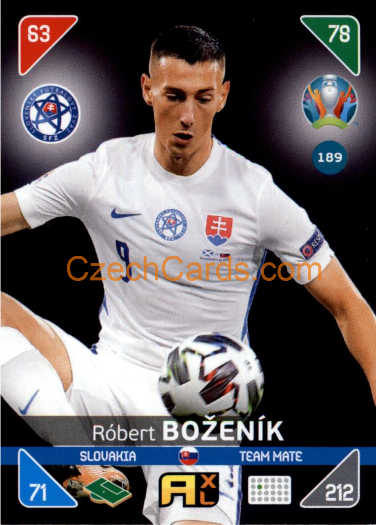 Róbert Boženík 2020 Panini EURO Adrenalyn Kick Off #189