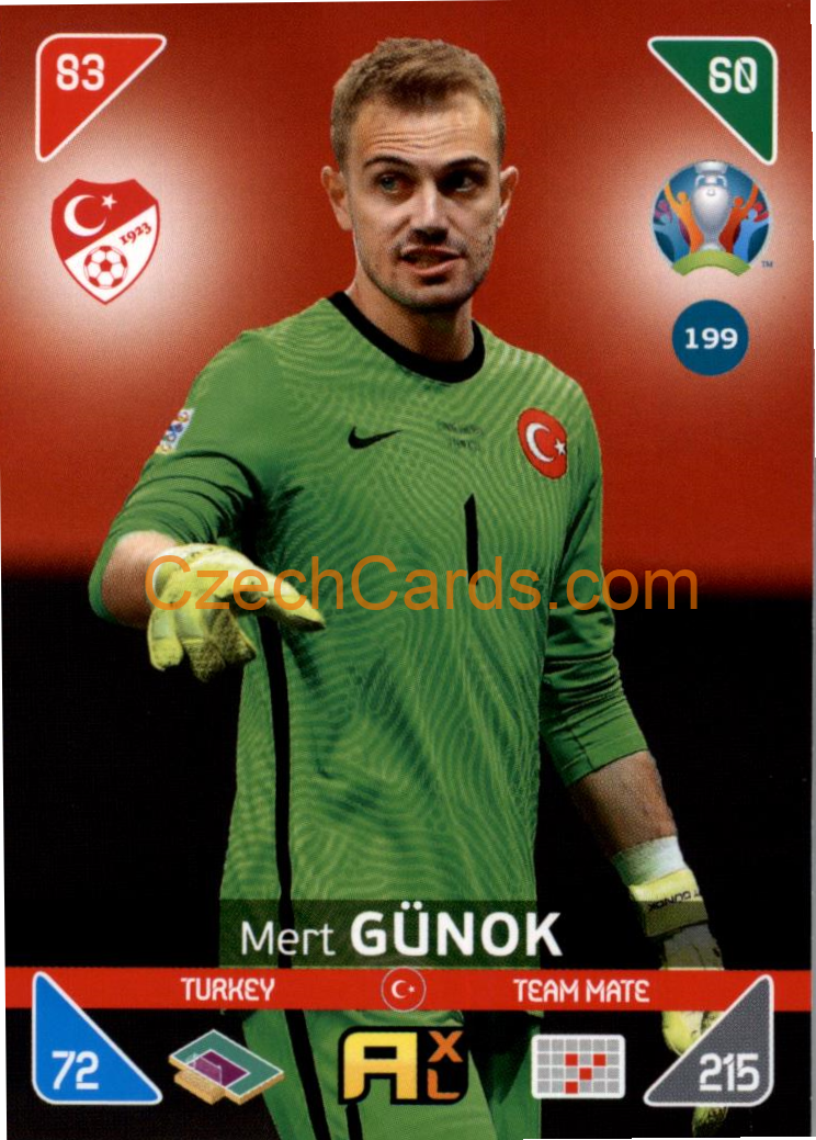 Mert Günok 2020 Panini EURO Adrenalyn Kick Off #199