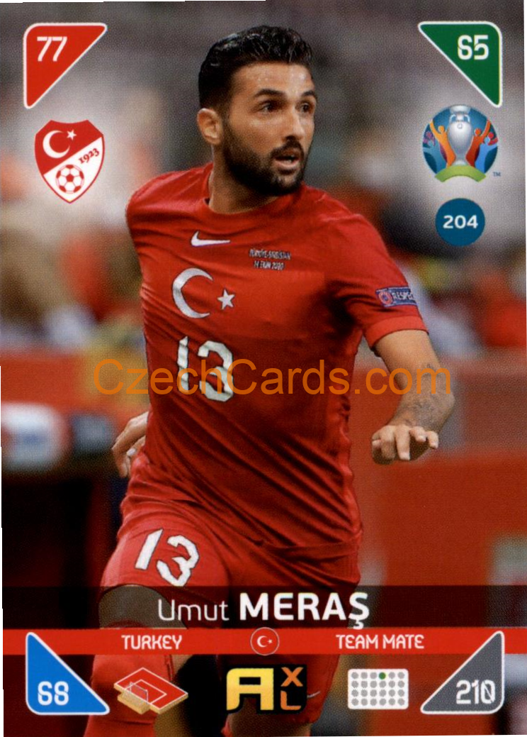 Umut Meraş 2020 Panini EURO Adrenalyn Kick Off #204