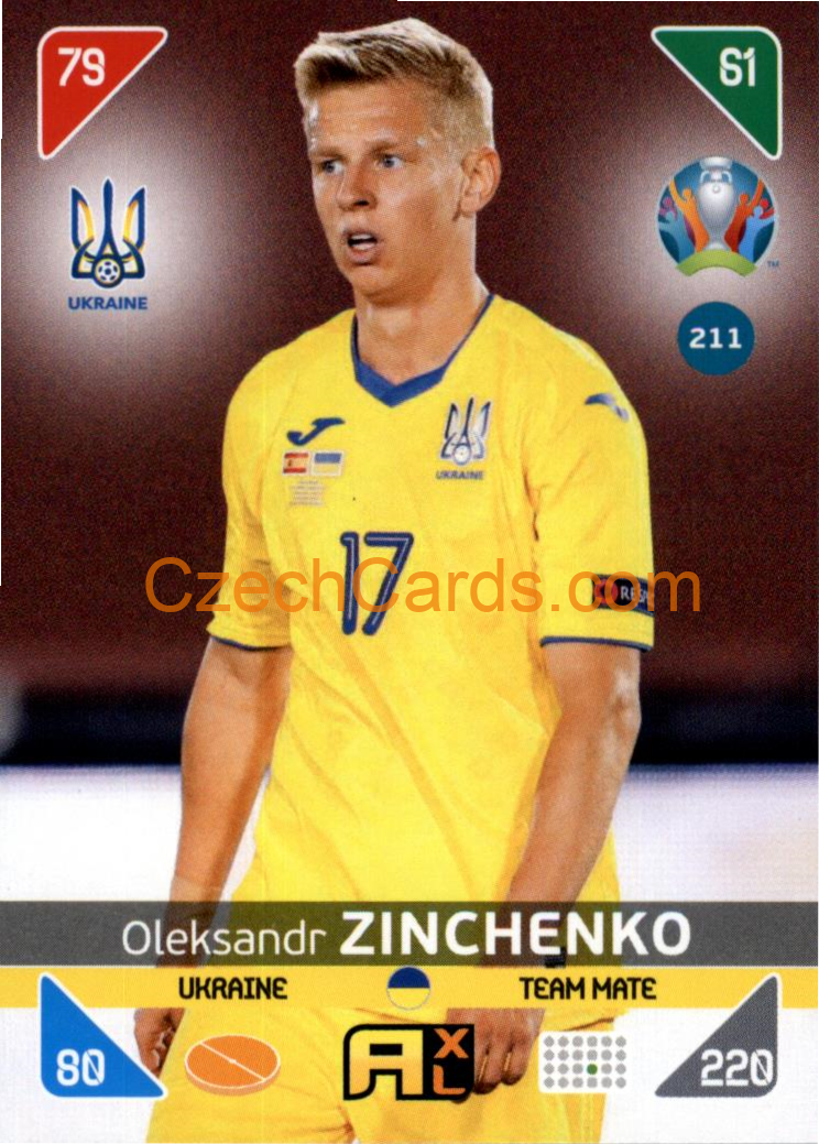 Oleksandr Zinchenko 2020 Panini EURO Adrenalyn Kick Off #211