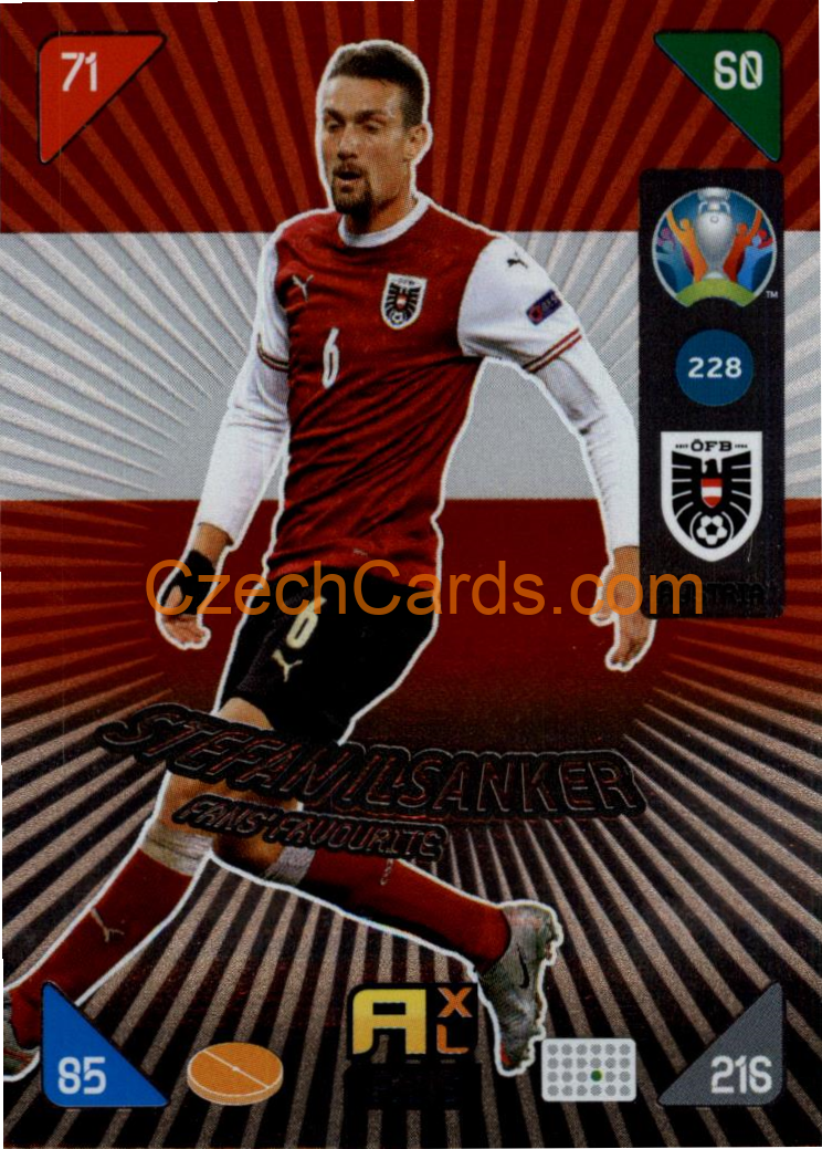 Stefan Ilsanker 2020 Panini EURO Adrenalyn Kick Off FANS #228