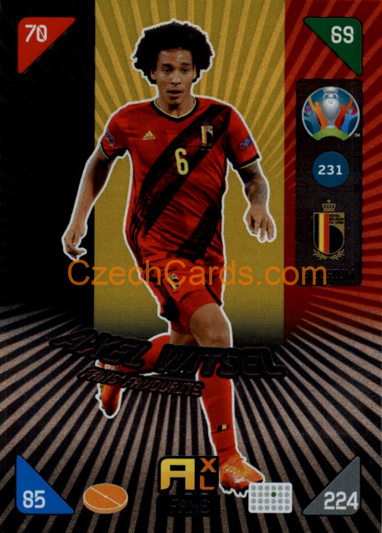Axel Witsel 2020 Panini EURO Adrenalyn Kick Off FANS #231