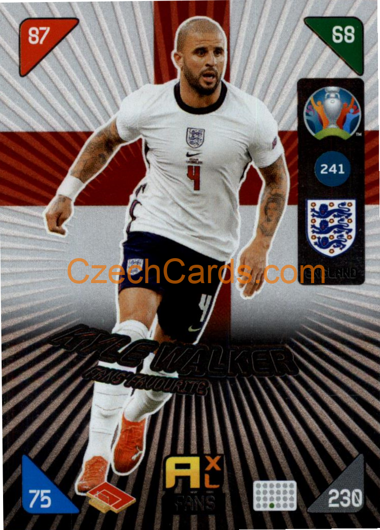 Kyle Walker 2020 Panini EURO Adrenalyn Kick Off FANS #241