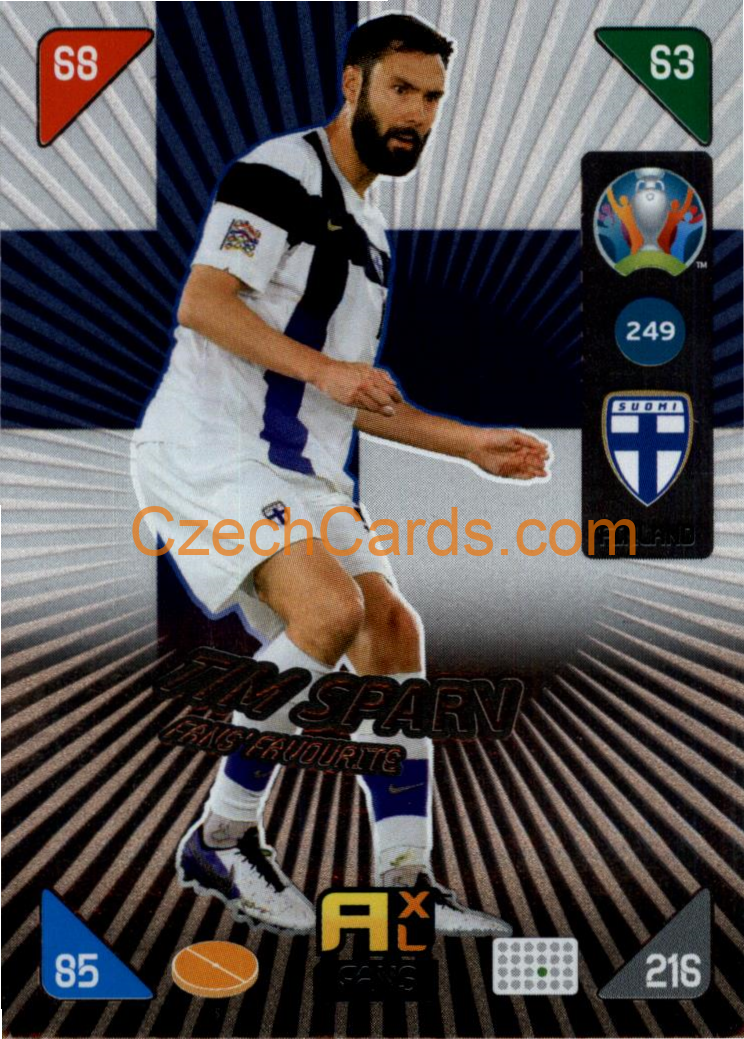 Tim Sparv 2020 Panini EURO Adrenalyn Kick Off FANS #249