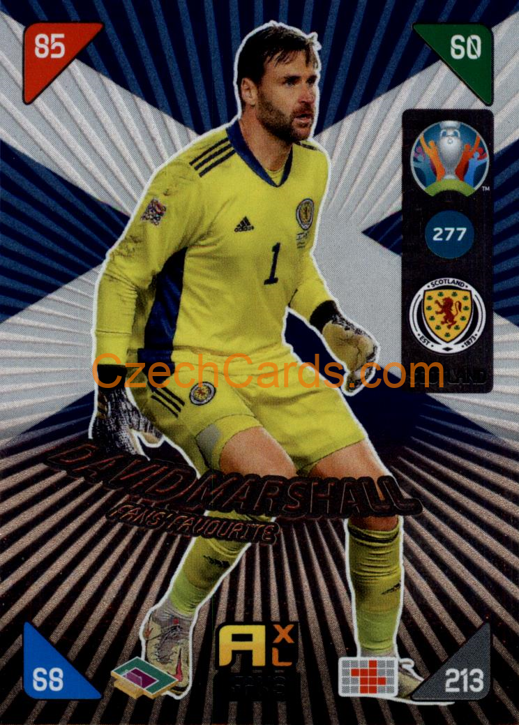 David Marshall 2020 Panini EURO Adrenalyn Kick Off FANS #277