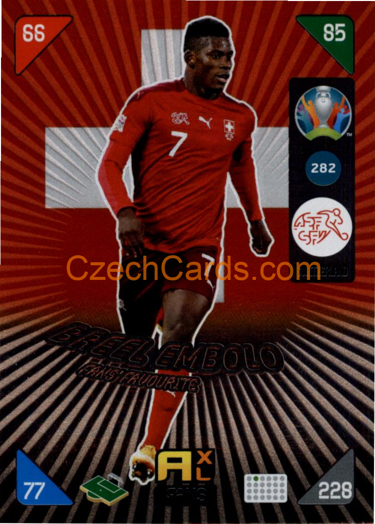 Breel Embolo 2020 Panini EURO Adrenalyn Kick Off FANS #282